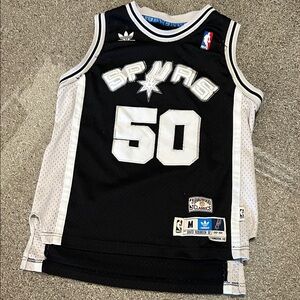 Adidas Kids Black and White Spurs Jersey